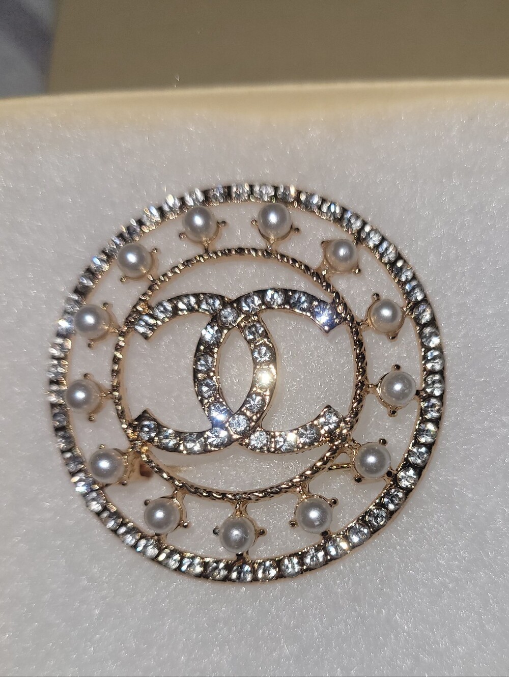 Luxury Double C  Brooch